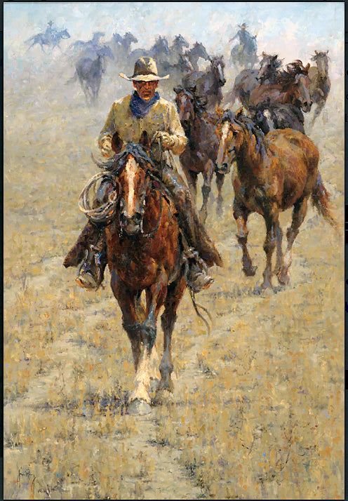 "Bringing In The Mares" Fine Art Reproductions
