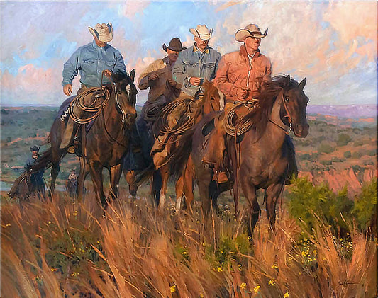 "Cowboy's Commute" Fine Art Reproductions