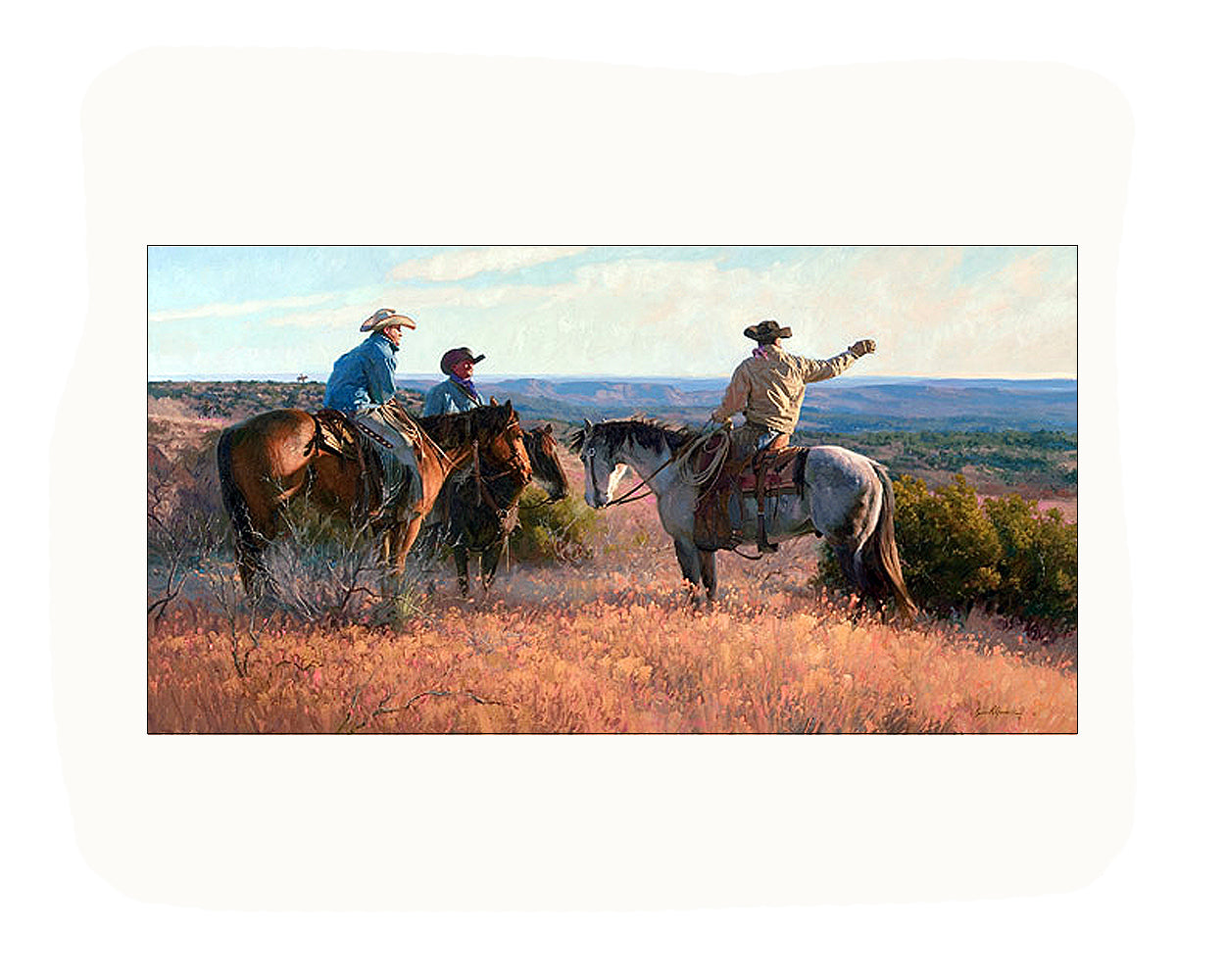 "Cowboy Choreography" Fine Art Print Without Frame