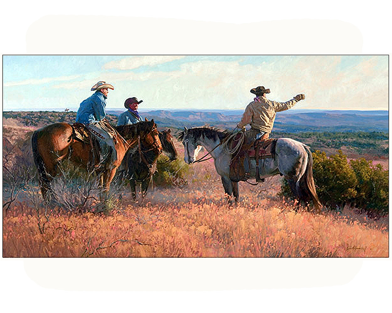 "Cowboy Choreography" Limited Edition Giclee Without Frame
