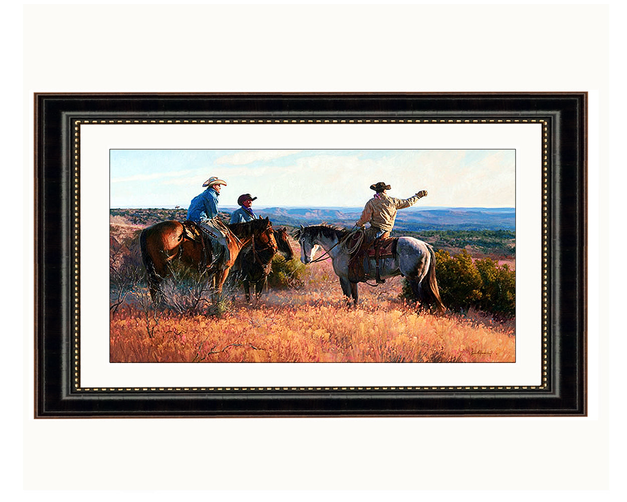 "Cowboy Choreography" Fine Art Print With Frame