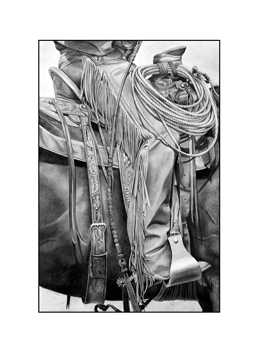 "Traveling The Cowboy Way" Giclee With No Frame Gallery Wrap