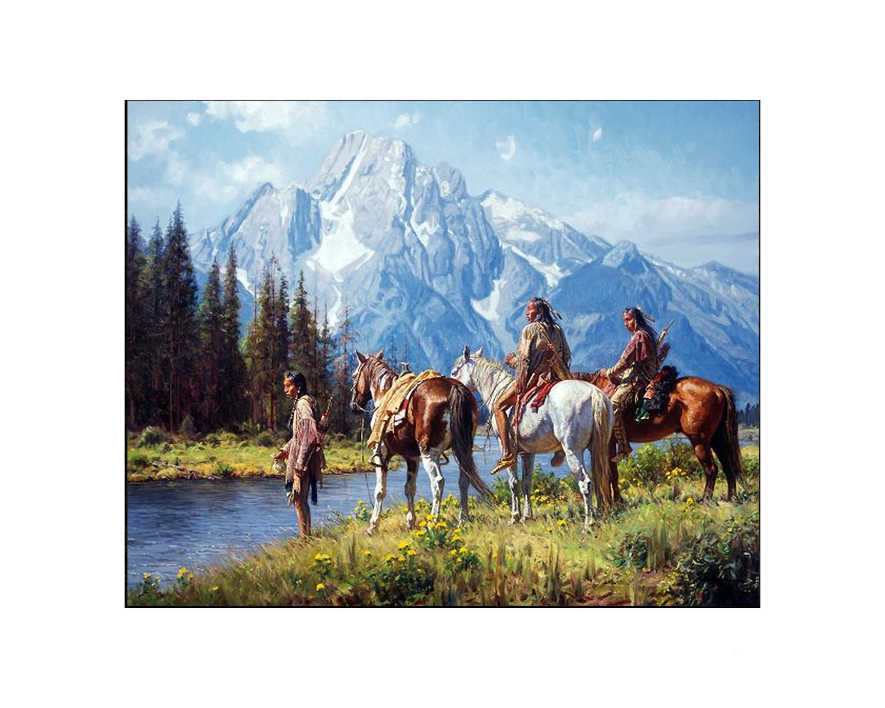 "River's Edge" Limited Edition Giclee Without Frame Gallery Wrap