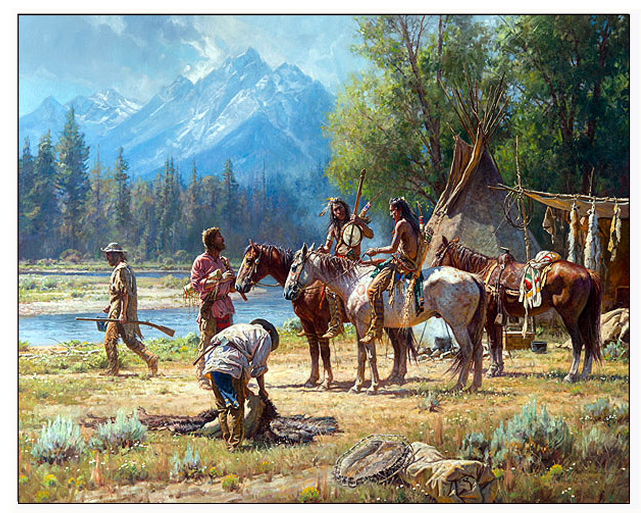 Copy of "Snake River Culture" by Martin Grelle Fine Art Reproduction