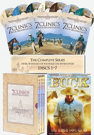 Buck Brannaman 7 Clinics Complete Set Vols 1-7 + Movie "Buck"