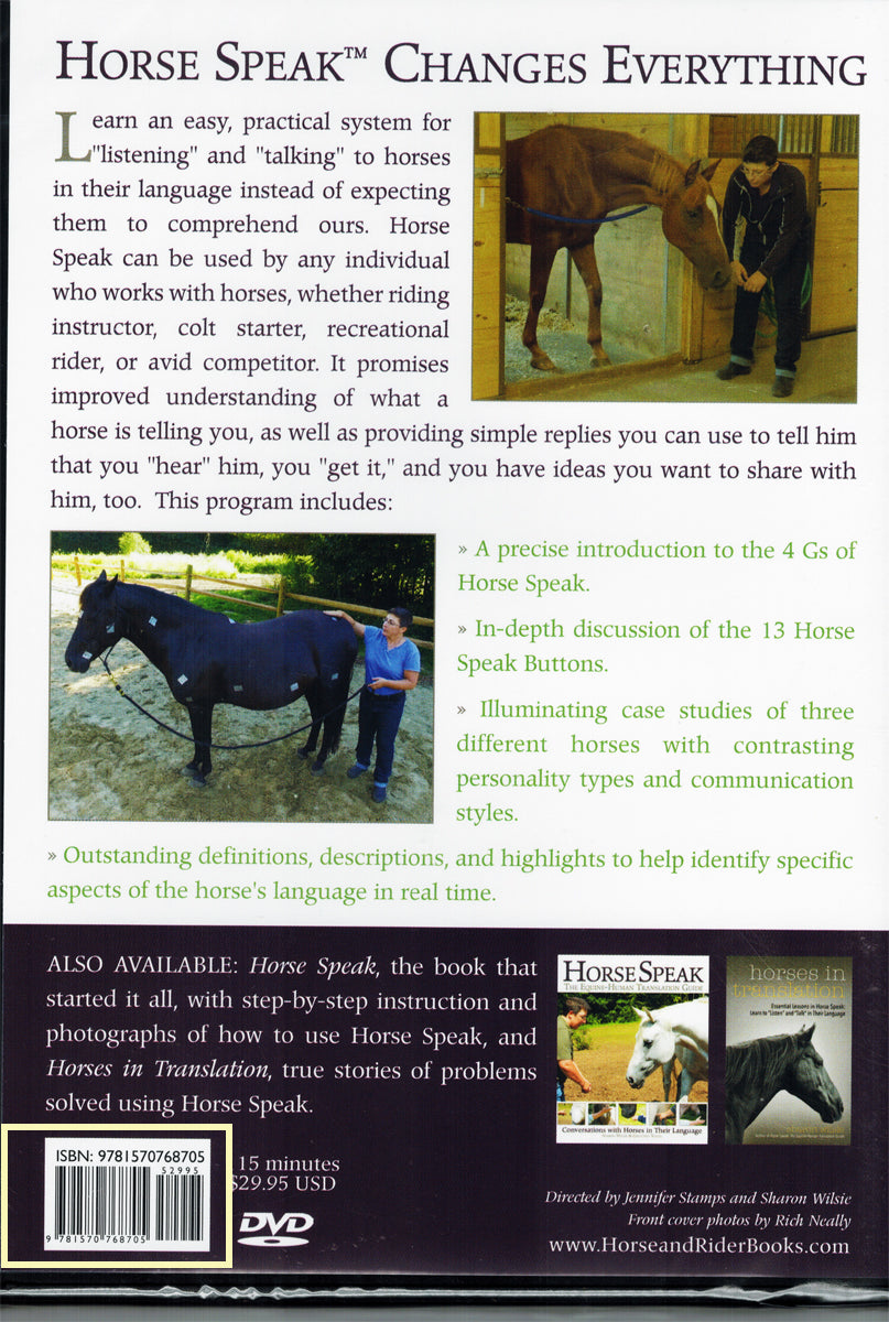 Horse Speak: Equine-Human Guide