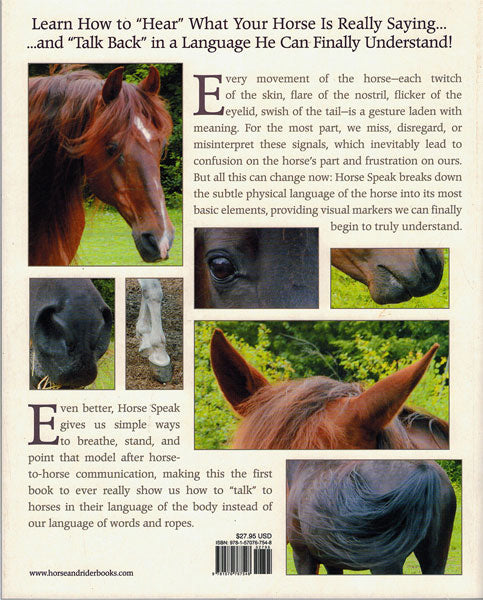 Horse Speak The Equine-Human Transalation Guide